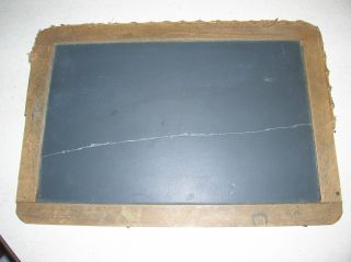 Authentic Slate Chalkboard Vintage Antique Double Sided 7x11 Inches photo