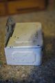 Antique Small Wall Hanging Painted Tin Metal Match Safe Miniature Primitives photo 3
