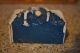 Antique Small Wall Hanging Painted Tin Metal Match Safe Miniature Primitives photo 4