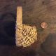 Rare Antique Miniature Hand Woven Split Oak Half Round Basket Primitives photo 2