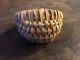 Rare Antique Miniature Hand Woven Split Oak Half Round Basket Primitives photo 8