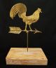 Vintage Salesman Sample Rooster Weathervane Antique Country Farmhouse Barn Weathervanes & Lightning Rods photo 5