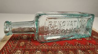 , 1870s Patent Medicine Bottle Rrr Radway ' S Renovating Resolvent Ice Blue photo