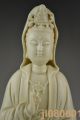 China Handwork Jingdezhen Porcelain Carve Kwan - Yin Big Statue Buddha photo 1
