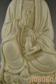 China Handwork Jingdezhen Porcelain Carve Kwan - Yin Big Statue Buddha photo 3