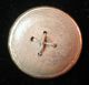 Antique 18th C Wood Back Button W/ Spiral Gilt / Brass Top Buttons photo 1