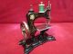 Rare Toy Sewing Machine Casige C/1904 W/german Edelweiss Flower Sewing Machines photo 3