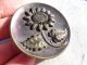 Fabulous Large Vintage Antique Victorian Sunflower Button Grand Detail Buttons photo 1
