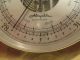 Nautical Brass Airguide Ships Bell Clock & Barometer W/ Key & Stand W.  Germany Clocks photo 6