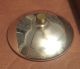 Vintage Mercury Glass Reflector For Bracket Oil Lamp Antique Silver Glass Chandeliers, Fixtures, Sconces photo 5