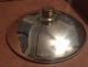 Vintage Mercury Glass Reflector For Bracket Oil Lamp Antique Silver Glass Chandeliers, Fixtures, Sconces photo 6