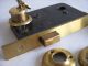 Vintage Nos Sargent Brass Mortise Lockset Keyed Dead Bolt Complete Locks & Keys photo 1