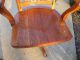 Vintage Tiger Oak Lawyers / Bankers Office Chair Professional Restored 1900-1950 photo 5
