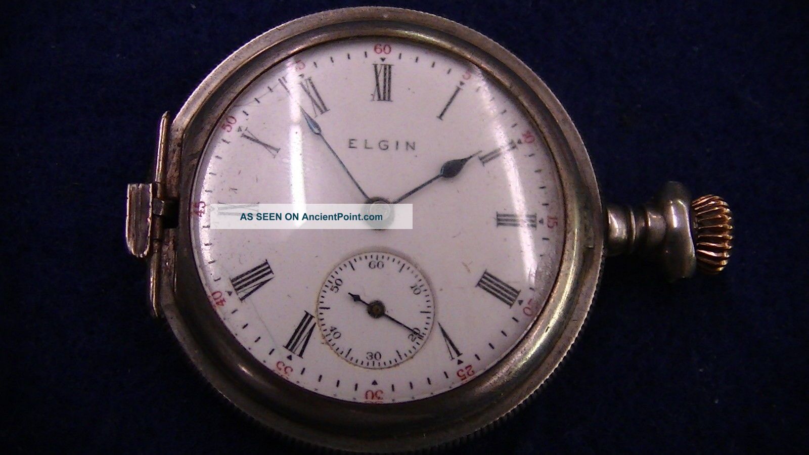 Elgin Pocket Watch Nonworking 1910 Sterling Case Grade 320 0 Size 7 Jewels Other Antiquities photo