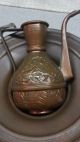 Antique Islamic Indo Persian Ewer With Base Copper Signed Middle East photo 1