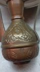 Antique Islamic Indo Persian Ewer With Base Copper Signed Middle East photo 3