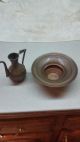 Antique Islamic Indo Persian Ewer With Base Copper Signed Middle East photo 5