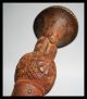 A Finely Engraved Baule Chiefs Fly Whisk Handle Frm The Ivory Coast Ex Gold Leaf Other African Antiques photo 3