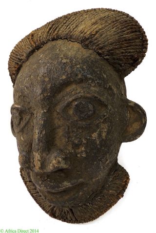 Bamileke Mask Woven Hairstyle,  Beard Cameroon African Art Was $350 photo