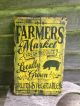 Hand Made Farmers Market Sign Primitive Rustic Country Home Decor Primitives photo 1