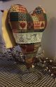Primitive Grungy Heart Shelf Sitter Rusty Spring Country Farmhouse Decor Primitives photo 3