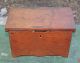 Antique Primitive Miniature Wood Blanket Chest,  With Till,  Aafa Primitives photo 1