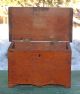 Antique Primitive Miniature Wood Blanket Chest,  With Till,  Aafa Primitives photo 6
