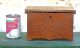 Antique Primitive Miniature Wood Blanket Chest,  With Till,  Aafa Primitives photo 8