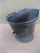 Antique Coal Scuttle Ash Hod Bucket Primitive 18 Metal,  Shovel,  Bail Handle Hearth Ware photo 4