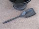 Antique Coal Scuttle Ash Hod Bucket Primitive 18 Metal,  Shovel,  Bail Handle Hearth Ware photo 7