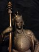 Antique Bronze ? Medieval Persian Saladin Dervish Warrior Statue Scimitar Sword Metalware photo 1