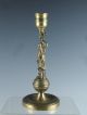 Elegant Antique 19th Century Draped Classical Maiden Brass Candle Holder Metalware photo 3