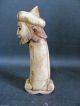 Antique Finish King Queen Lion Horse Face Decorative Camel Bone Knife Handle S/4 Islamic photo 2