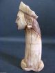 Antique Finish King Queen Lion Horse Face Decorative Camel Bone Knife Handle S/4 Islamic photo 3