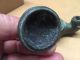 Roman Bronze Oil Lamp With Handle And Lid Greek Athens Greece Roman photo 2