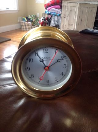 Chelsea Clock Shipstrike Quartz Brass 4.  5 