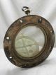 Vintage Authentic Brass Porthole With Cover Japanese Nautical Maritime 7 Ship Equipment photo 4
