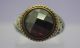 Antique Post Medieval Decorated Silver Ring With Faceted Glass Insert. Other Antiquities photo 1