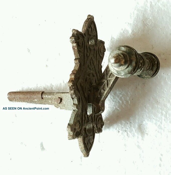 Antique Victorian Eastlake Door Latch Or Bell Knocker Handle Door Knobs & Handles photo