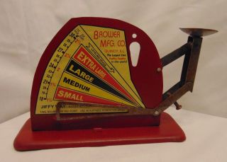 Poultry Egg Scale Antique Style Brower Mfg Co Hen Chicken Sizer Primitive 531 photo