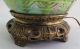 Rare Chinese Qing Dynasty Relief Vase As Lamp C.  1870 Antique Pottery Vases photo 5