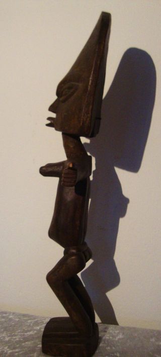 Beautifully Carved Tall Fertility Statue From Ashanti Tribe Ghana Spirit Figure photo