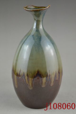 6.  8 Inch Collectible China Handwork Porcelain Painting Glazed Coloured Big Vase photo