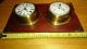 Vintage Brass & Wooden Aneroid Staiger Clock Barometer / Weather Dial Other Antique Science Equip photo 1