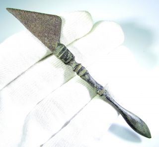Stunning Ancient Roman Bronze Medical Tool - Scalpel - 372 photo