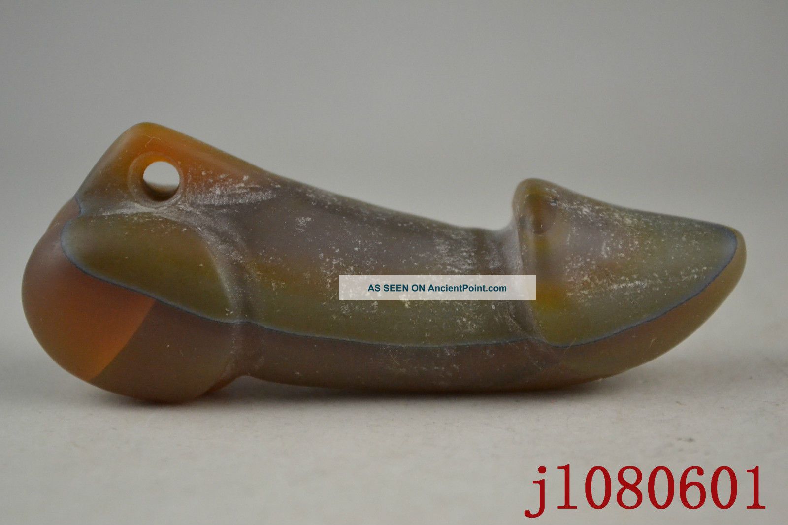 3.  3 Inch Collectible China Handwork Jade Carving Male Genital Big Pendant Jade/ Hardstone photo