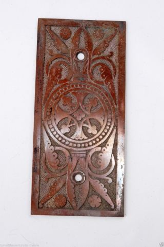 Antique Victorian Hinge Cover For 6x6 Hinges Mccc / R & E Bronze Ah06221505 photo