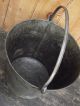 Vintage Galvanised Metal Pail Bucket Old Garden Tools Market Farm Shop Tub Pot. Garden photo 4