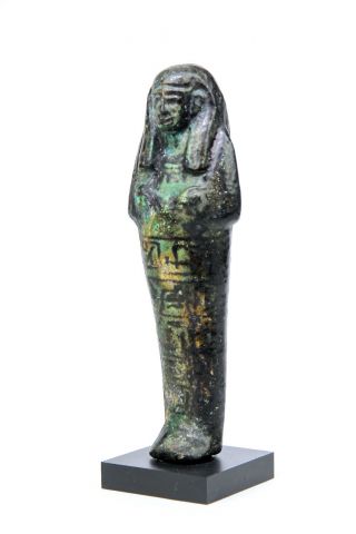 Ancient Egyptian Hieroglyphic Large Shabti For Huy 19th - 20th Dynasty 1200 Bc photo