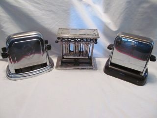 Vintage 3 Side Opening Electric Toasters,  Universal,  Bersted,  Kwik Way photo